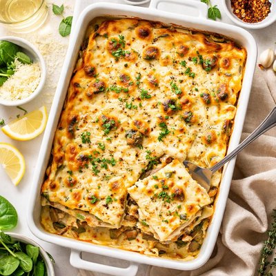 Image of White Lasagne with Parmigiano Besciamella Lasagne in Bianco