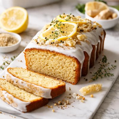 Image of White Pepper and Ginger Lemon Cake