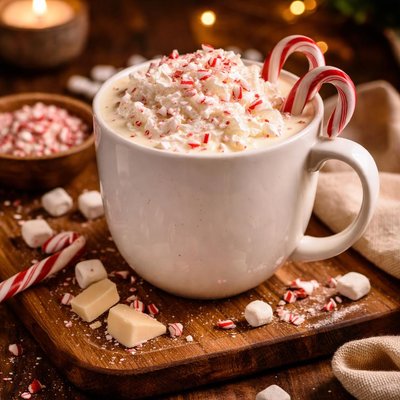 Image of White Peppermint Hot Chocolate