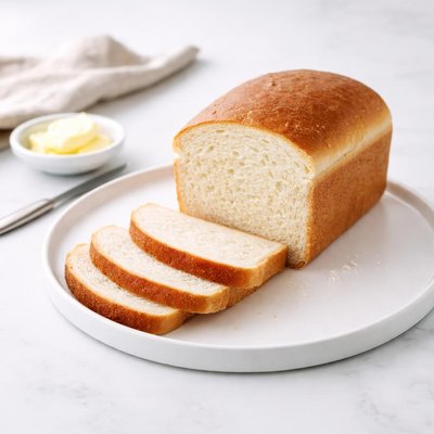 Image of White Sandwich Loaf with Poolish