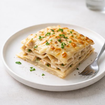 Image of White Sauce Chicken Lasagna