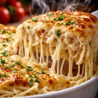 Image of White Spaghetti Pie