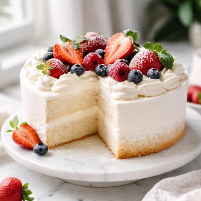 Image of White Sponge Cake