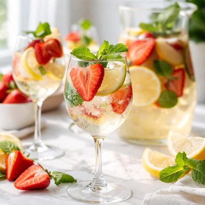 Image of White Strawberry Sangria