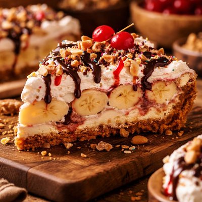 Image of White Trash Banana Split Pie