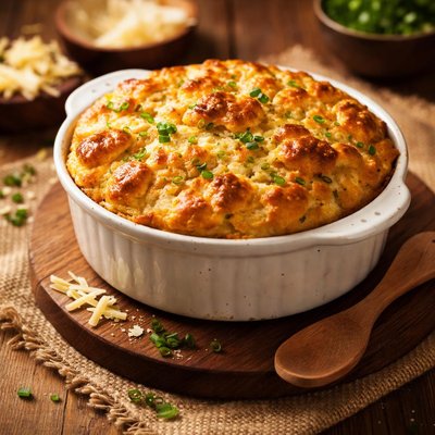 Image of White Trash Cheese Souffle