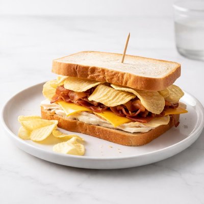 Image of White Trash Potato Chip Sandwich