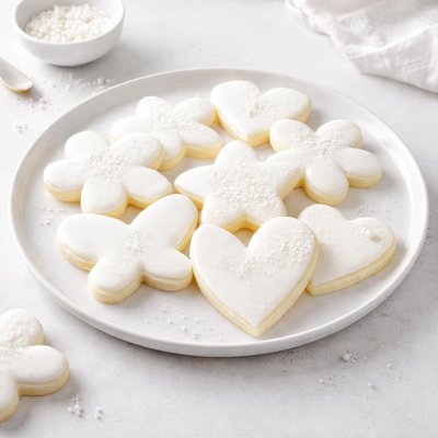 Image of White Velvet Cutout Cookies