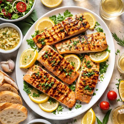 Image of White Wine Grilled Salmon