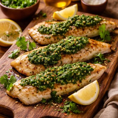 Image of Whitefish with Cilantro Pesto