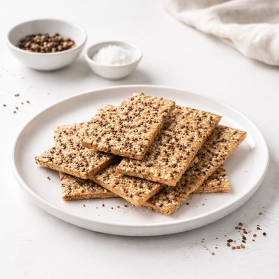 Image of Whole Grain and Pepper Crackers