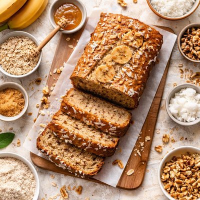 Image of Whole Grain Banana Coconut Bread