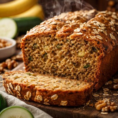 Image of Whole Grain Zucchini Banana Bread