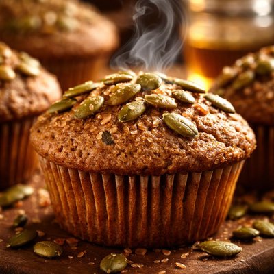 Image of Whole Wheat and Honey Muffins with Pepitas