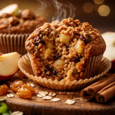 Image of Whole Wheat Apple Raisin Muffins
