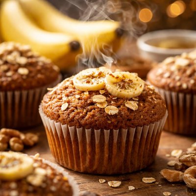Image of Whole Wheat Banana Muffins Healthy