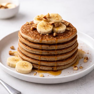 Image of Whole Wheat Banana Pancakes Low Fat