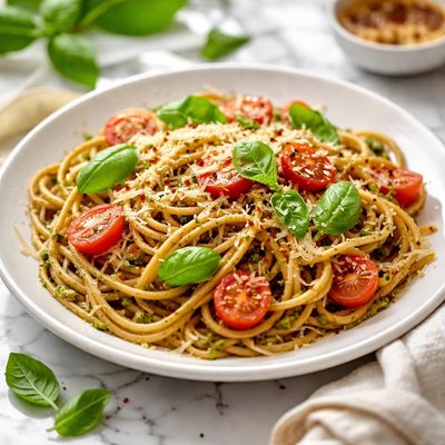 Image of Whole Wheat Basil Pasta