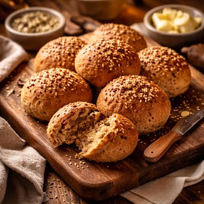 Image of Whole Wheat Bread Rolls