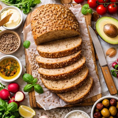 Image of Whole Wheat Bread with Sunflower Seeds