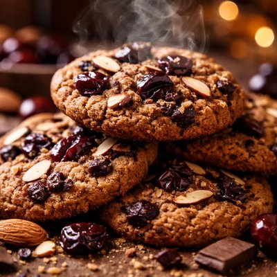 Image of Whole Wheat Cherry Dark Chocolate Almond Cookies
