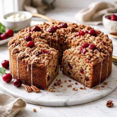 Image of Whole Wheat Cranberry Sour Cream Coffeecake