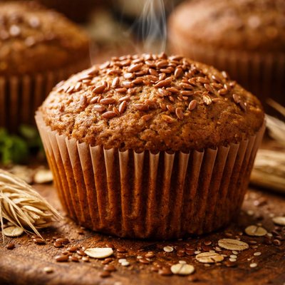 Image of Whole Wheat Flax Muffins