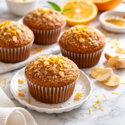 Image of Whole Wheat Ginger Orange Muffins