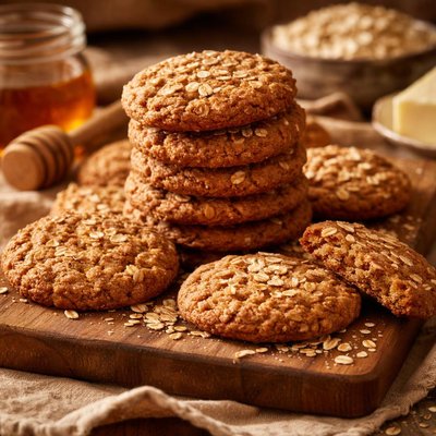 Image of Whole Wheat Honey Oatmeal Cookies