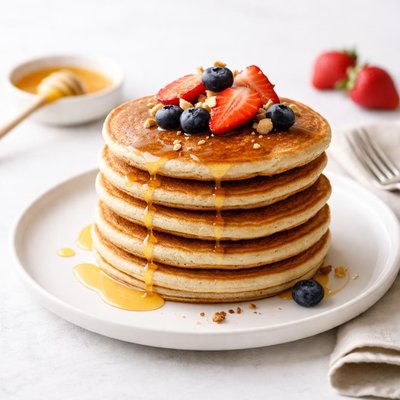Image of Whole Wheat Honey Pancakes