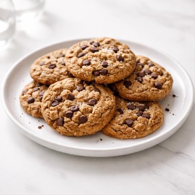 Image of Whole Wheat Honey Sweetened Oatmeal Chocolate Chip Cookies