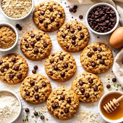 Image of Whole Wheat Oatmeal Chocolate Chip Cookies