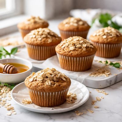Image of Whole Wheat Oatmeal Muffins