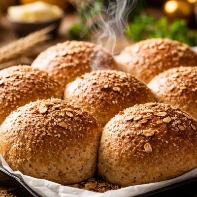 Image of Whole Wheat Pan Rolls
