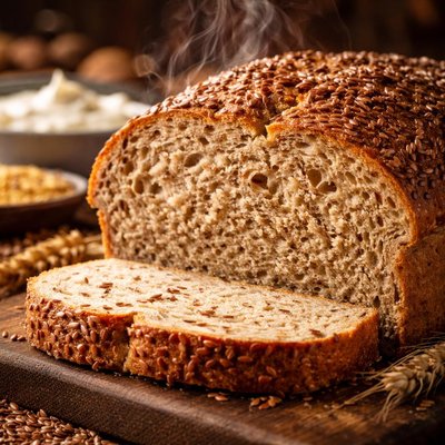 Image of Whole Wheat Rye Yogurt Flax Bread