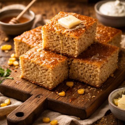 Image of Whole Wheat Sour Cream Cornbread