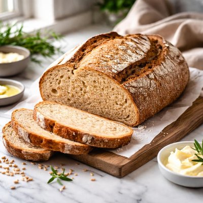Image of Whole Wheat Sourdough Bread Not Machine
