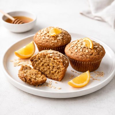 Image of Whole Wheat Super Healthy Orange Muffins