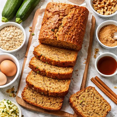Image of Whole Wheat Zucchini Bread Reduced Sugar