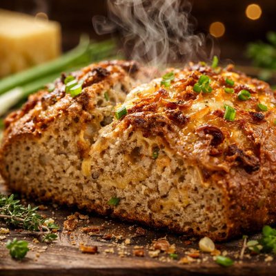 Image of Wholemeal Soda Bread with Cheese and Onion