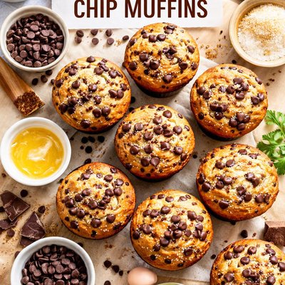 Image of Wicked Chocolate Chip Muffins