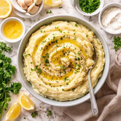 Image of Wicked Easy Garlic Mashed Potatoes