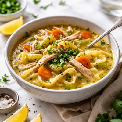 Image of Wicked Easy Turkey Noodle Soup