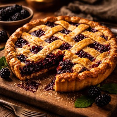 Image of Wild Blackberry or Dewberry Pie