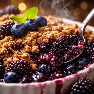 Image of Wild Blueberry and Blackberry Crisp