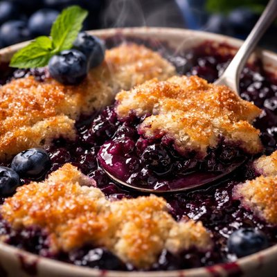 Image of Wild Blueberry Cobbler