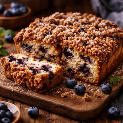 Image of Wild Blueberry Streusel Coffee Cake