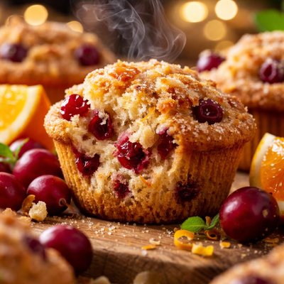 Image of Wild Cranberry Orange Muffins