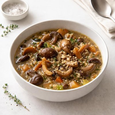 Image of Wild Mushroom and Barley Soup