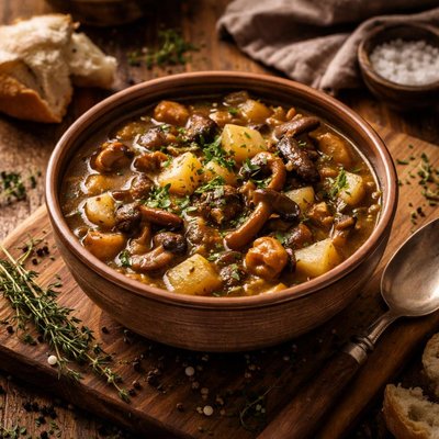Image of Wild Mushroom and Potato Stew